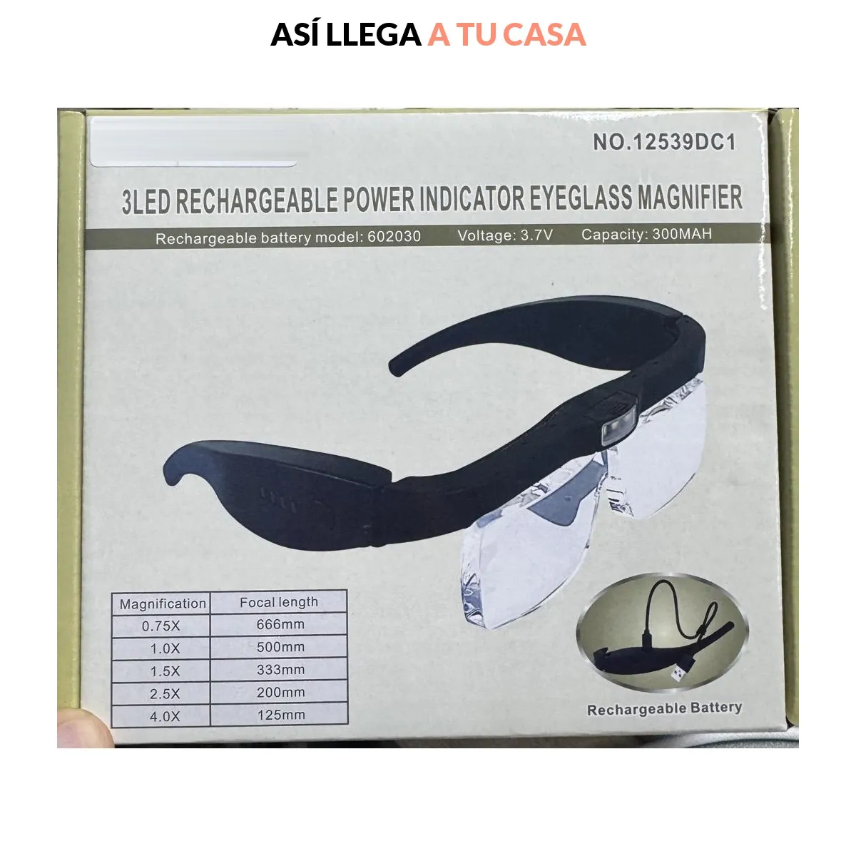 Así llega: la caja