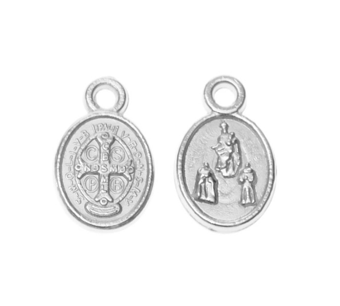 Medalla virgen 883-6 13x8mm/NQ x 20unds
