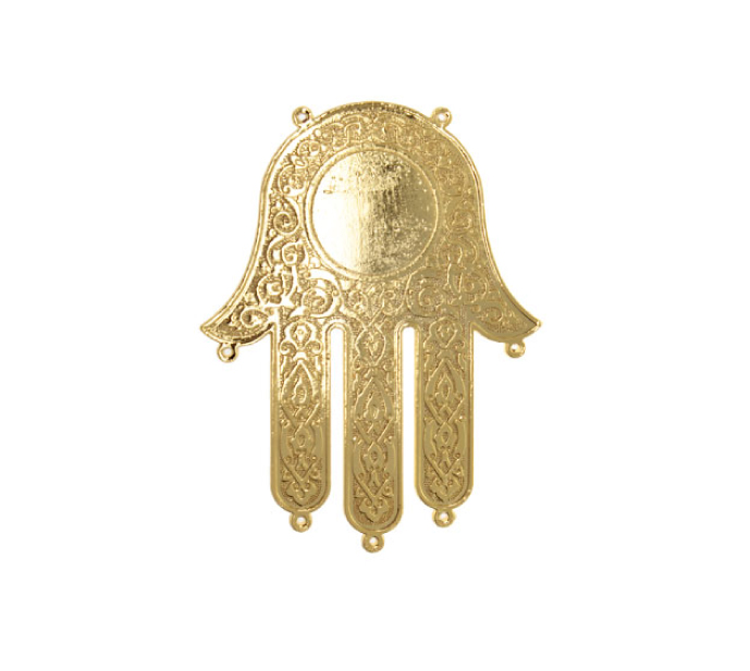 Mano hamsa 99x75mm H-9400/rodio x und