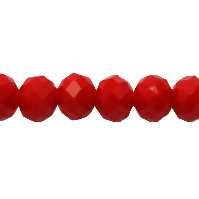 Murano rondela facetada 3mm coral 84 x 140unds