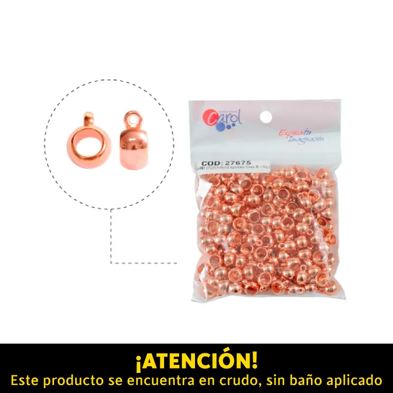 Plastimetal W1235 terminal kunihimo 10mm /R x 50g (170unds)