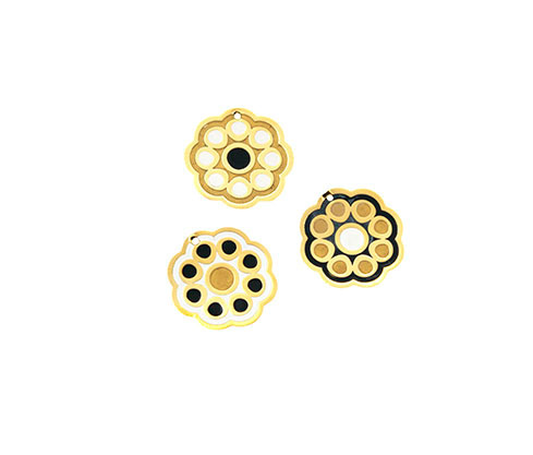 Dije mandala circulos mix ref 1855 16mm/rodio x un