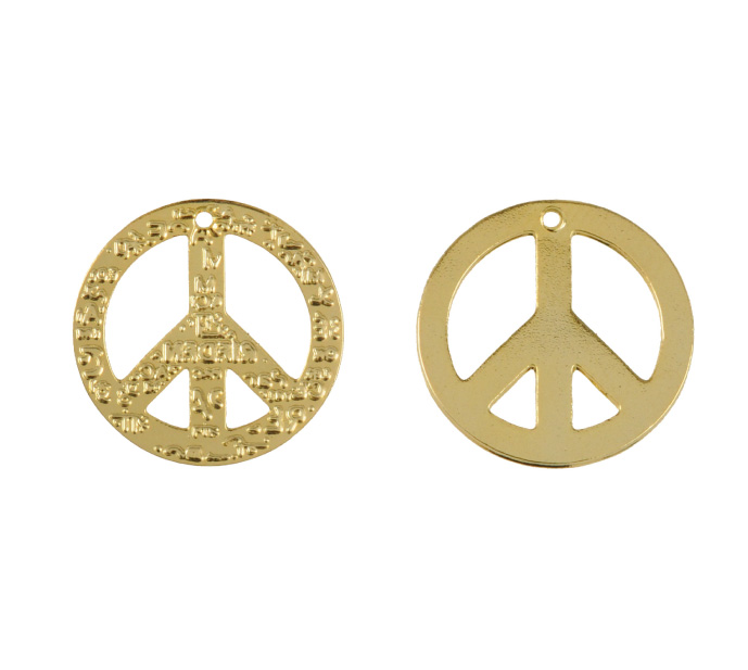 Dije signo de paz ref 259 16mm/rodio x und