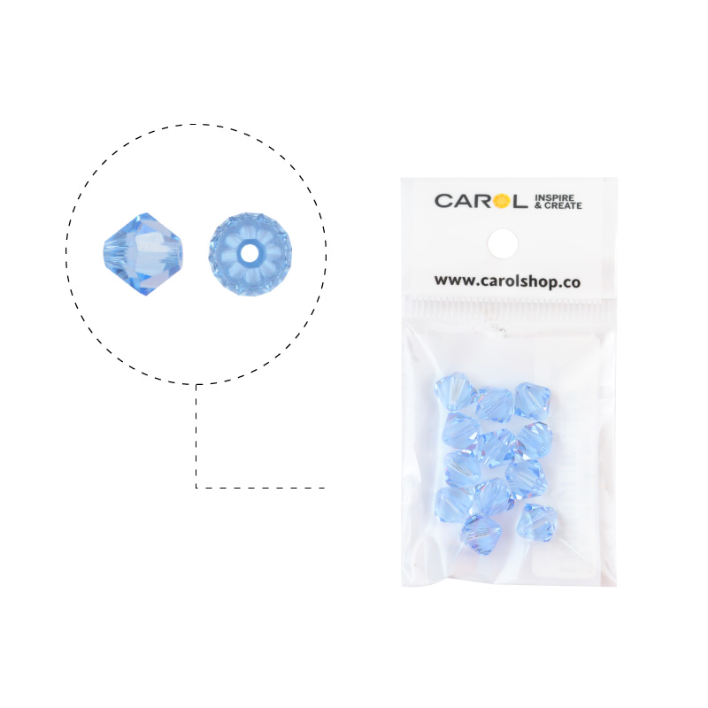 5328 swarovski rombo light sapphire 8mm x 12 unds