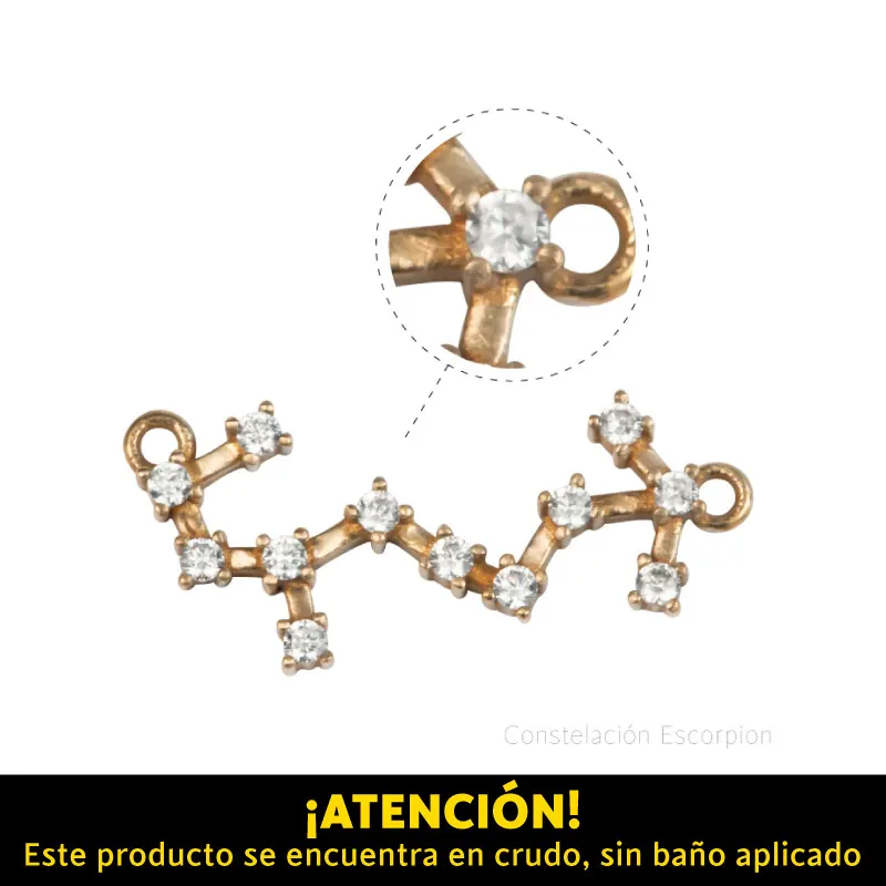 Dije micropave zodiaco escorpion/R x 10unds