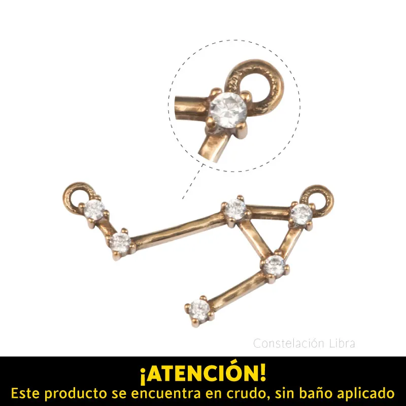Dije micropave zodiaco libra/R x 10unds