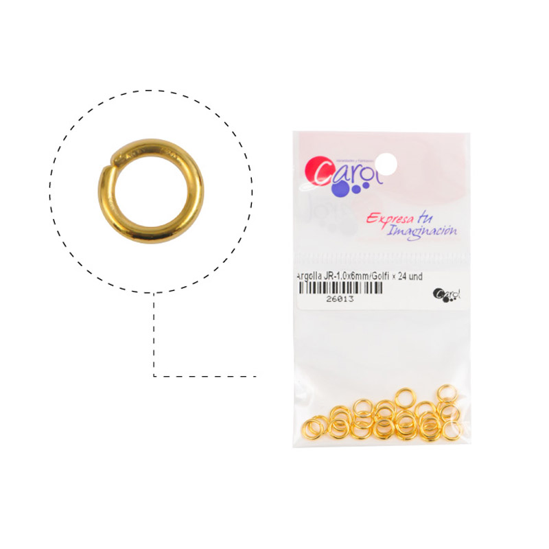 Argolla JR-1.0x6mm/rodio x 24 und