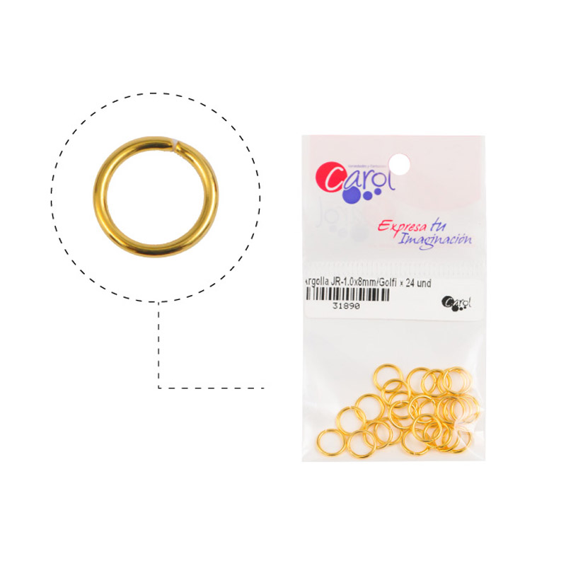Argolla JR-1.0x8mm/rodio x 24 und
