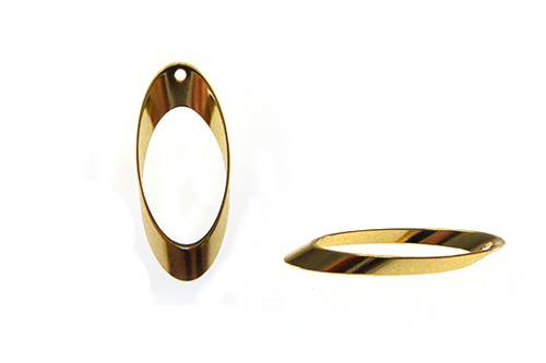 Finding oval calado 24x10mm/rodio x und