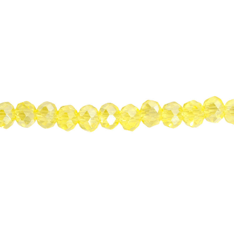 Murano rondela facetada 2mm light topaz 31AB x aprox 162unds