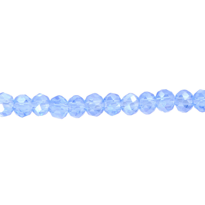 Murano rondela facetada 3mm light sapphire 04 x 110unds