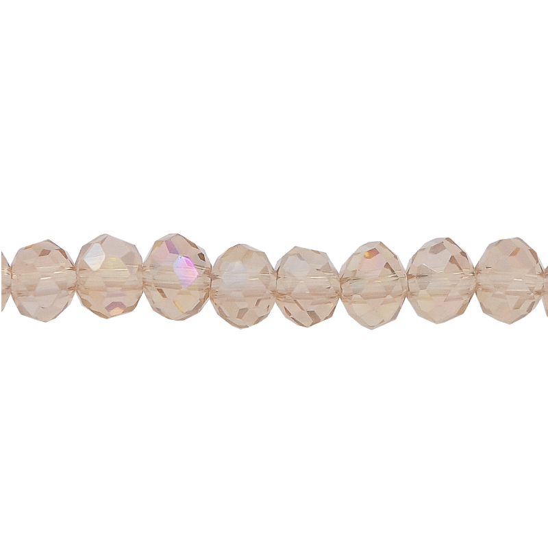 Murano rondela facetada 4mm golden shadow 33AB x 140unds