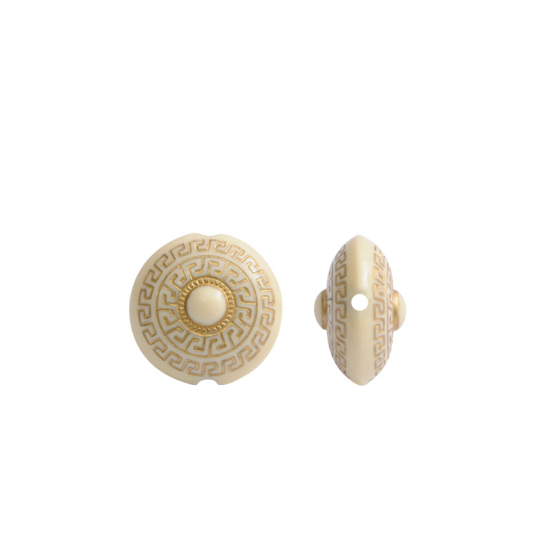 Acrilico redondo 15x23mm crema BG003 x lb