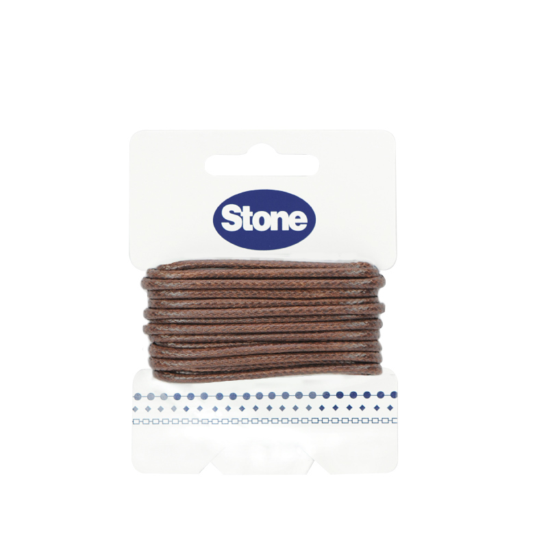 Cordon vibora 2mm 112 cafe x rollo 3m
