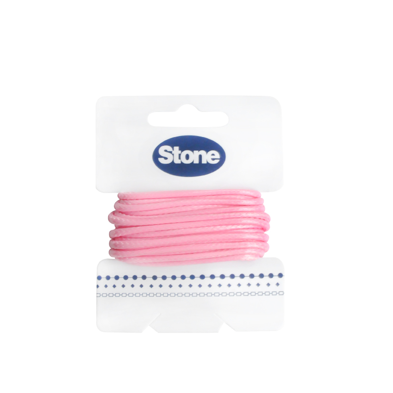 Cordon vibora 2mm Rosado #14 x 3m