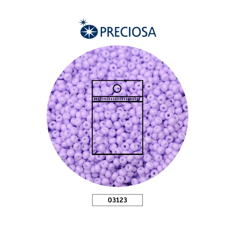 Mostacilla checa preciosa 2mm 03123 OP lila x 50g