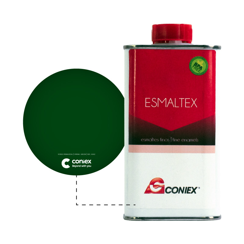 Resina Esmaltex Coniex 8002 Verde Primavera Transparente x 250g