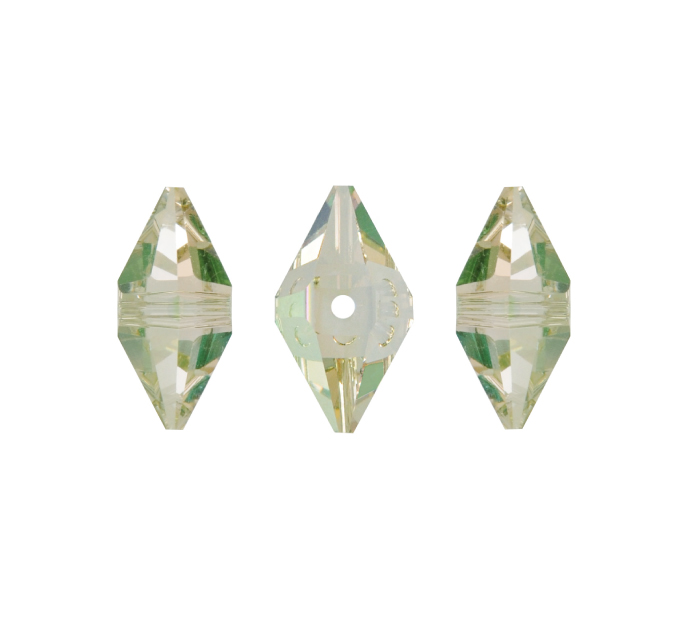 5747 swarovski double spike crystal luminous green 12x6mm 2spike x und