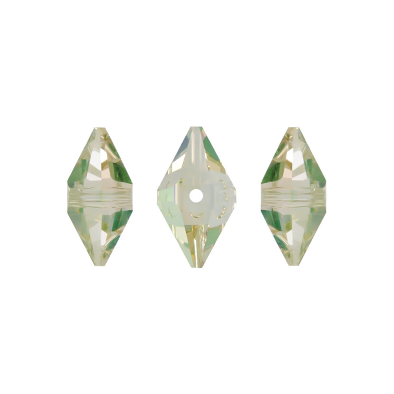 5747 swarovski double spike crystal luminous green 16x8mm double spike x