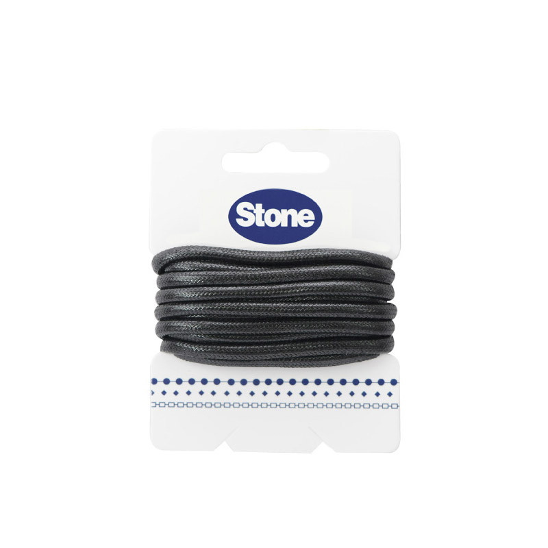 Cordon vibora 3mm 101 negro x 3m