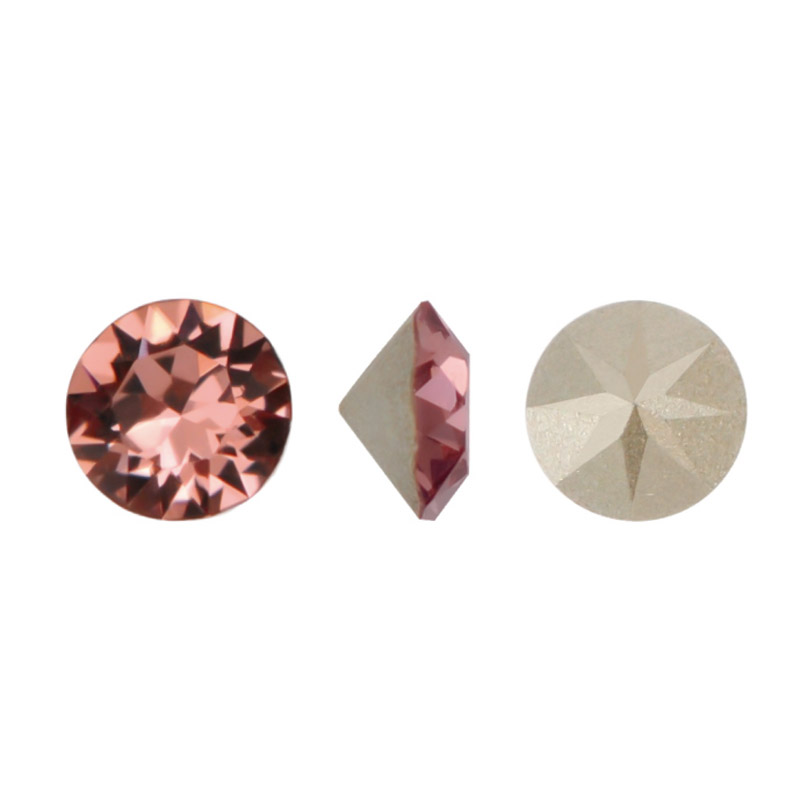 1088 swarovski chaton blush rose F PP18 x und