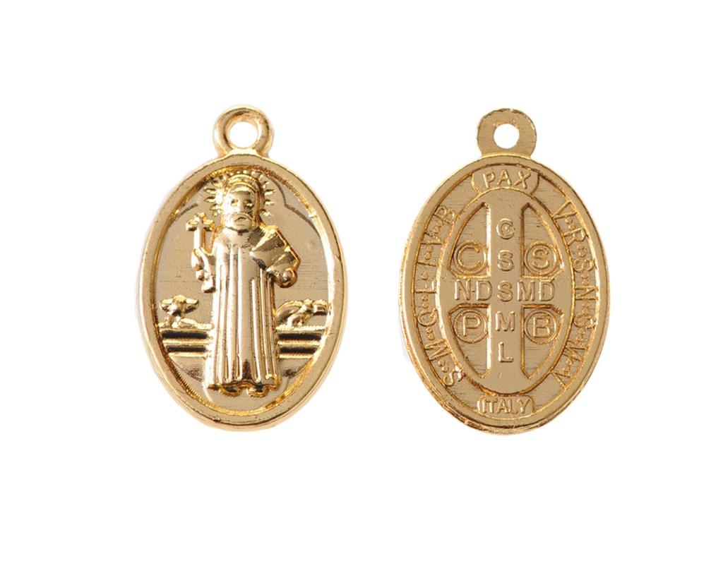 Medalla san benito 063 22x14mm/rodio x und