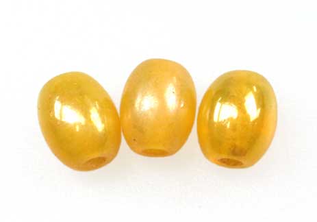 Vidrio hindú 6x8mm oval 86-G amarillo AB x und