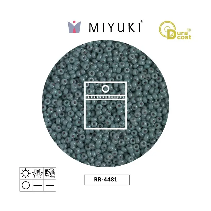 Mostacilla Miyuki rocalla 11/0 RR4481 eucalyptus  x 50g