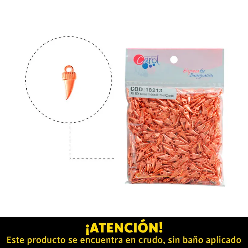 Plastimetal S376 cuerno 15x6mm/R x 50g (423unds)