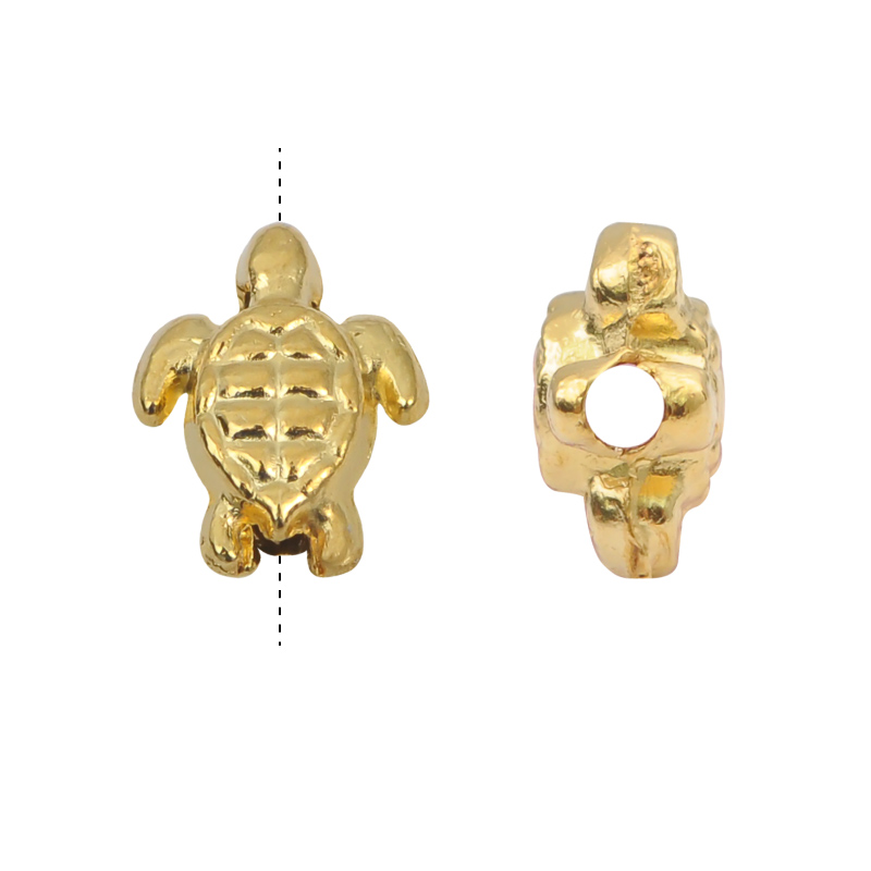 Separador tortuga 9x7mm/rodio x par