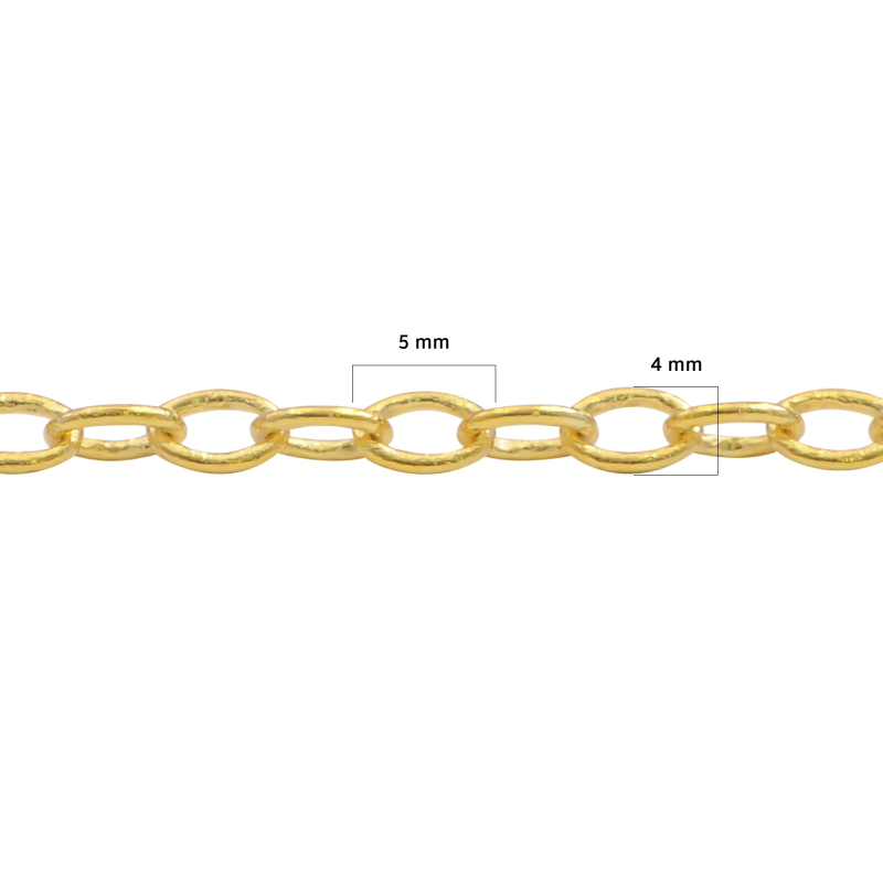 Cadena rodio 210BSS 5.94x4.20mm x m