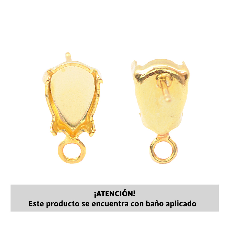 4320DE setting arete + argolla 10x7mm/rodio x par