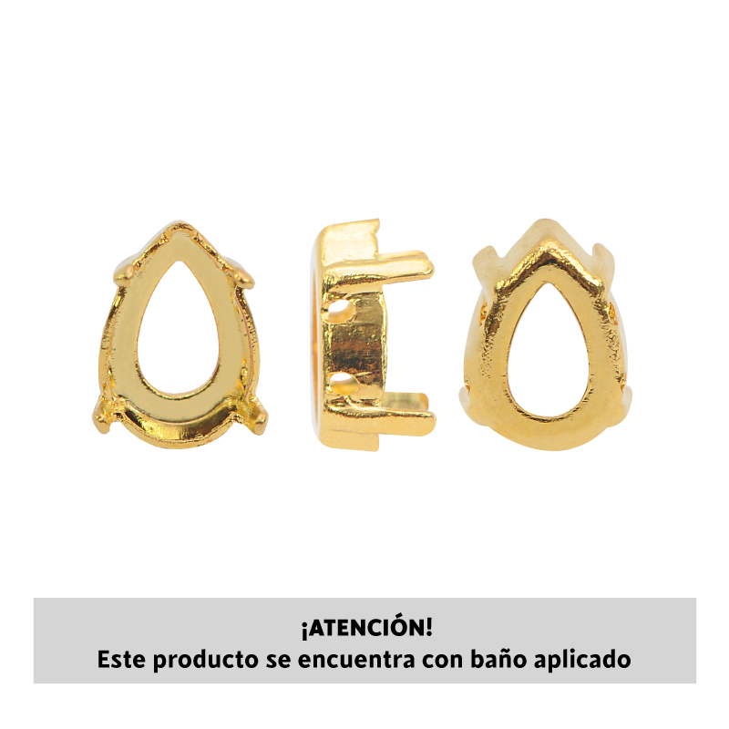 4320DE setting para coser 10x7mm/rodio 4 huecos x 2unds