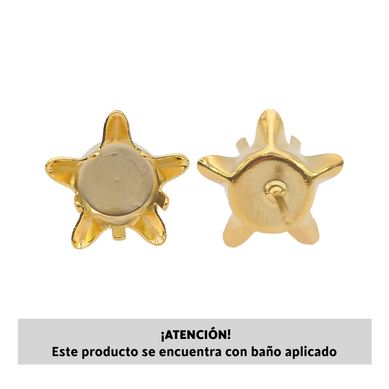 4745DE setting arete 10mm/Golfi estrella x par