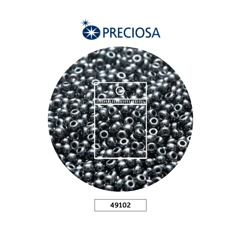 Mostacilla checa preciosa 2mm 49102 acerina x 50g