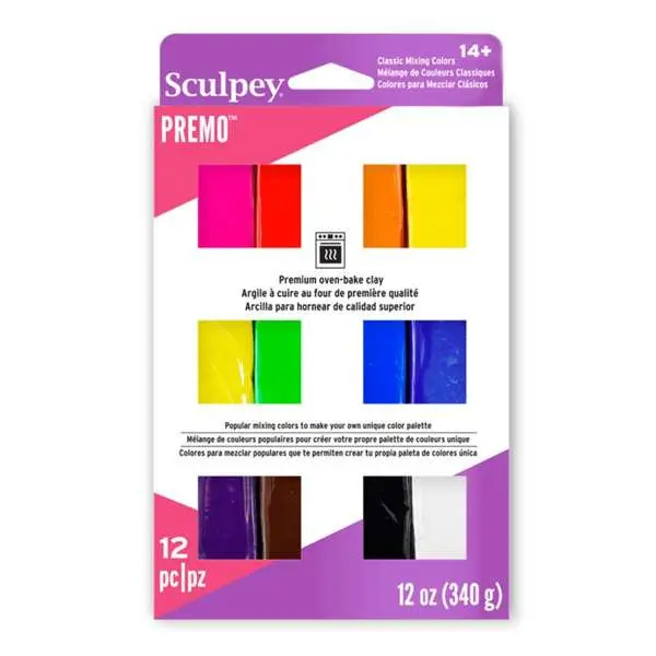 Sculpey Premo Multipack Classics, 12 x 1 oz (28 g)
