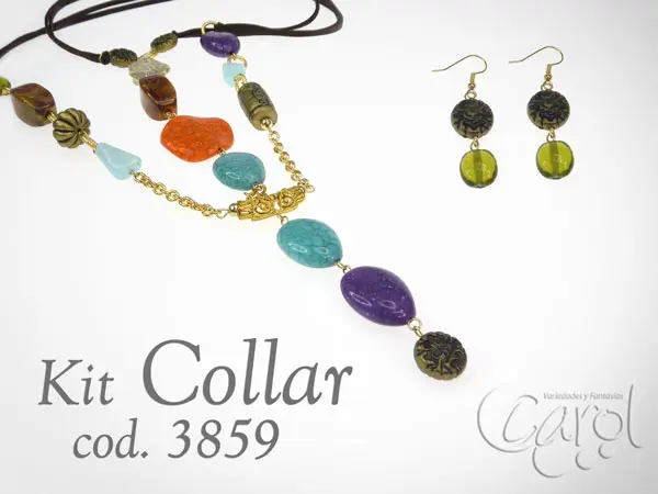 Collar acrilico colores x und