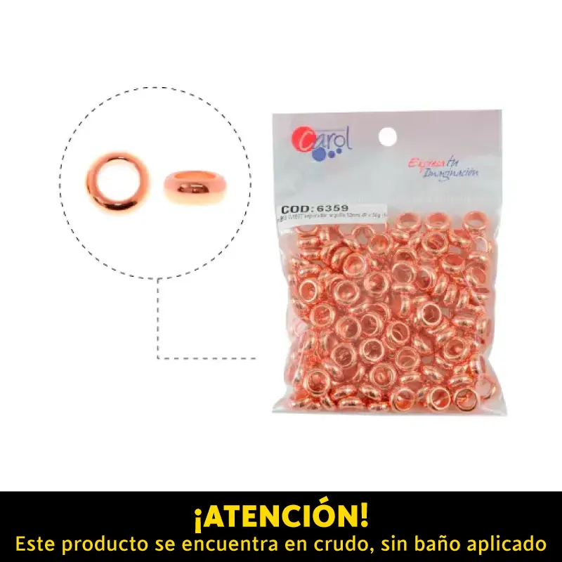 Plastimetal W1607 separador argolla 12mm /R x 50g (149unds)