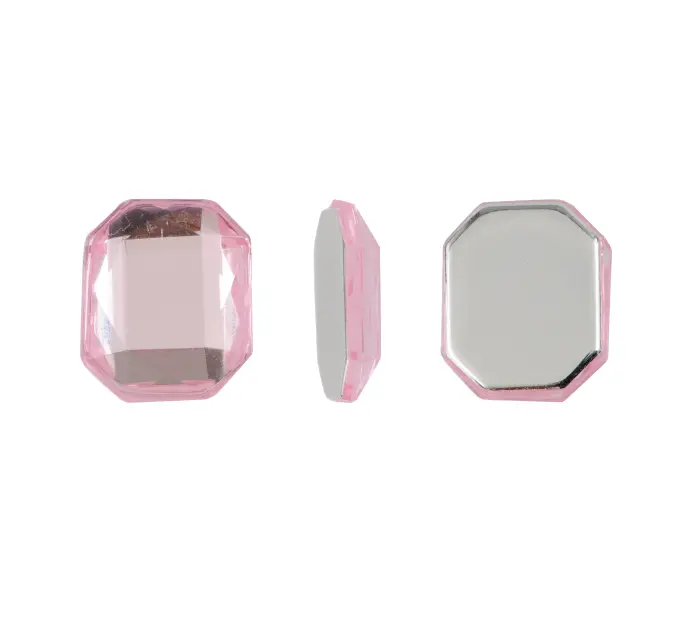 Acrilico K1013 octagon con cono 10X12mm vintage rose 22 x und
