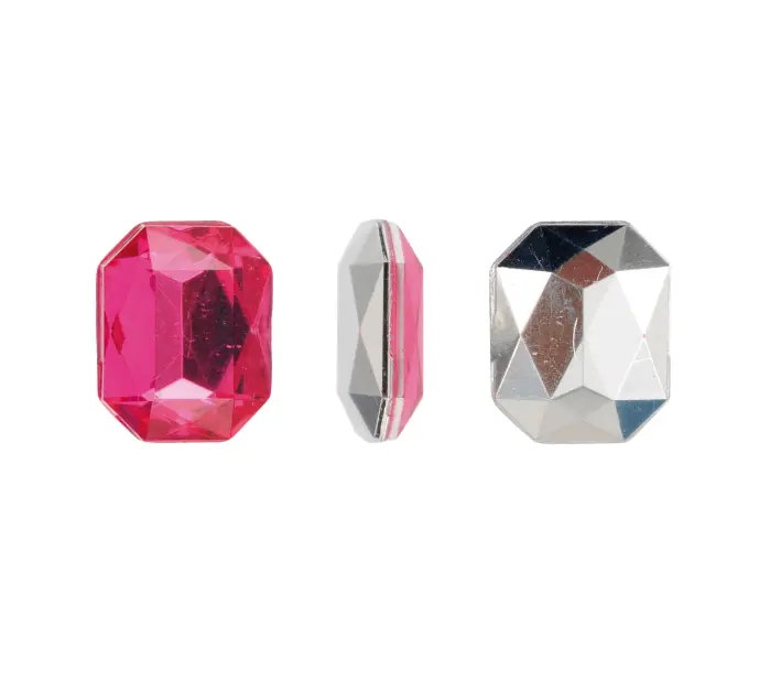 Acrilico K1012 octagon con cono 8x10mm indian pink 24 x und