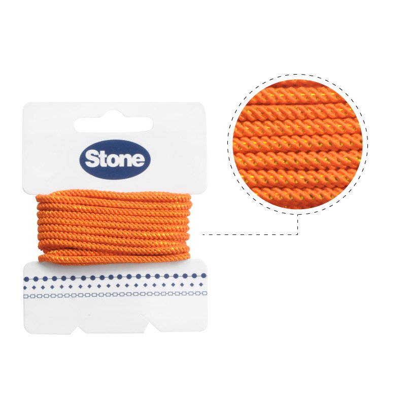 Cordon vibora 1mm 125 cafe claro x rollo 8m