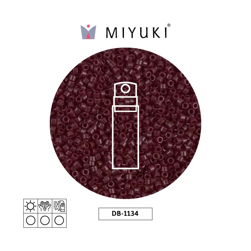 Miyuki delica 11/0 DB1134 opaque currant x 10g