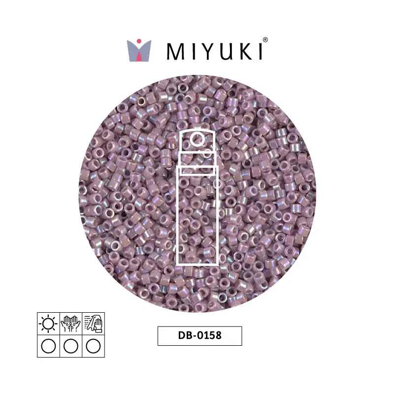 Miyuki delica 11/0 DB0158 opaco mauve AB x 10g