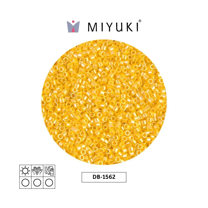 Miyuki delica 11/0 DB1562 opaco canary lusterr x 50g