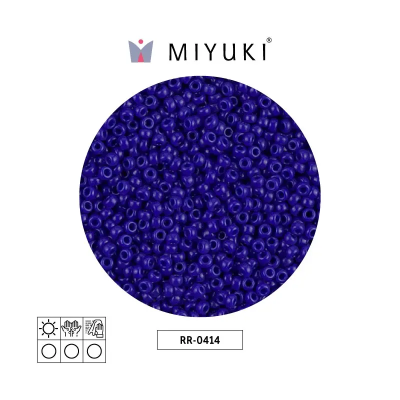 Mostacilla Miyuki rocalla 11/0 RR0414 opaco azul x 250g