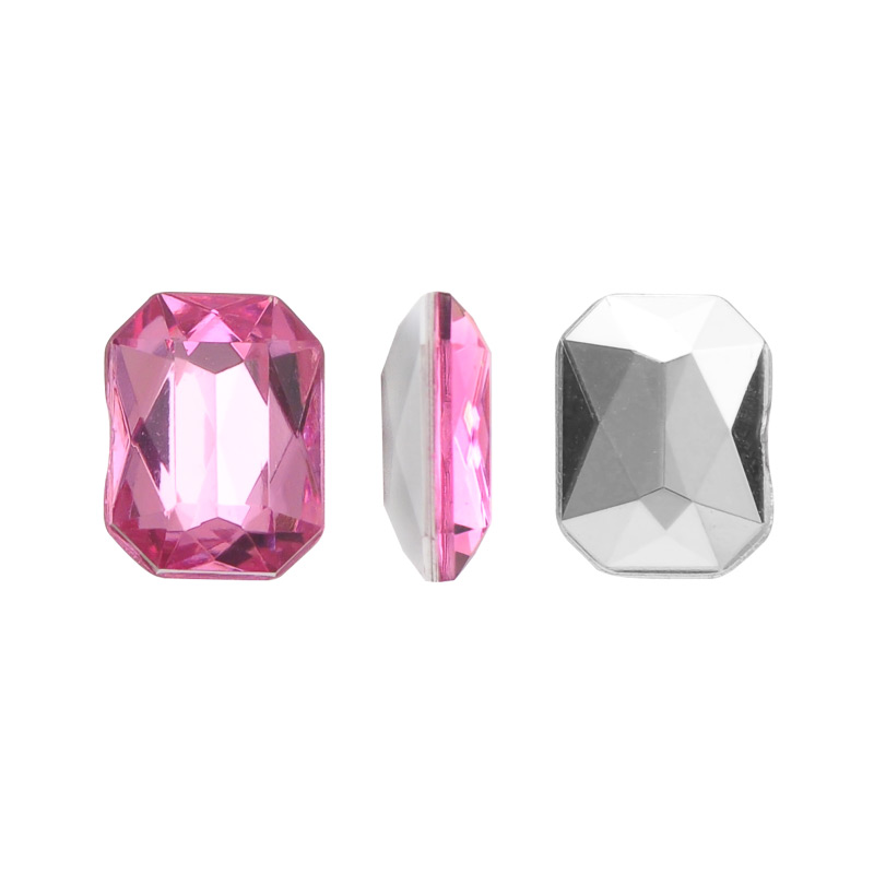 Acrilico K1012 octagon con cono 6x8mm rose 8 x und