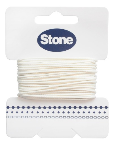 Cordon vibora 1mm 122 blanco x rollo 8m