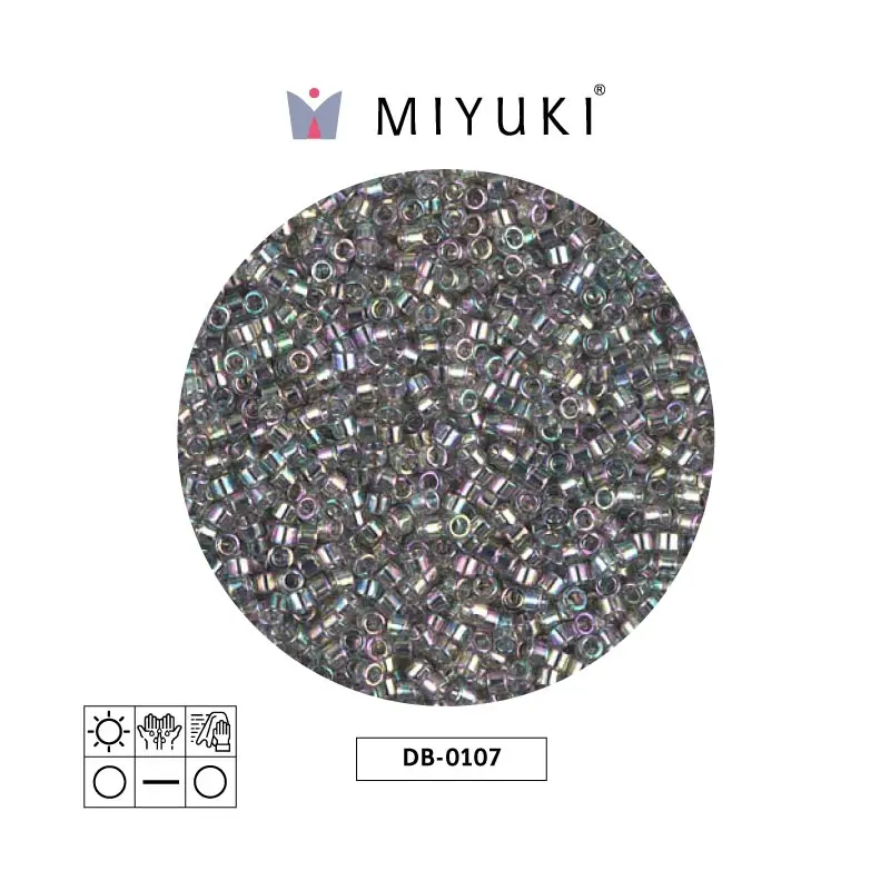 Miyuki delica 11/0 DB0107 tr goldluster grey x 50g