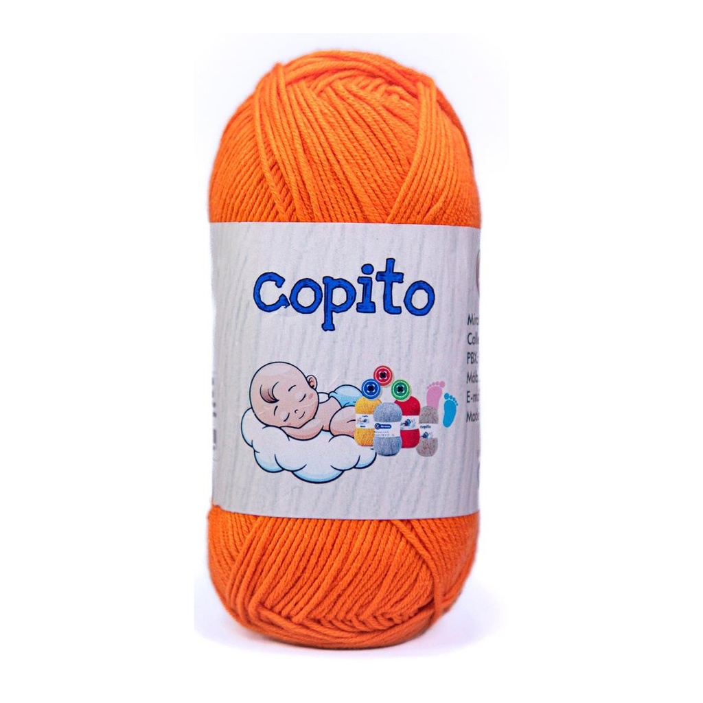 Madeja hilo copito 100% acrilico naranja 9335 x 100g