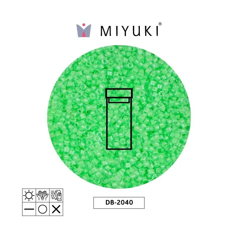 Miyuki delica 11/0 DB2040 neon verde x 3gr